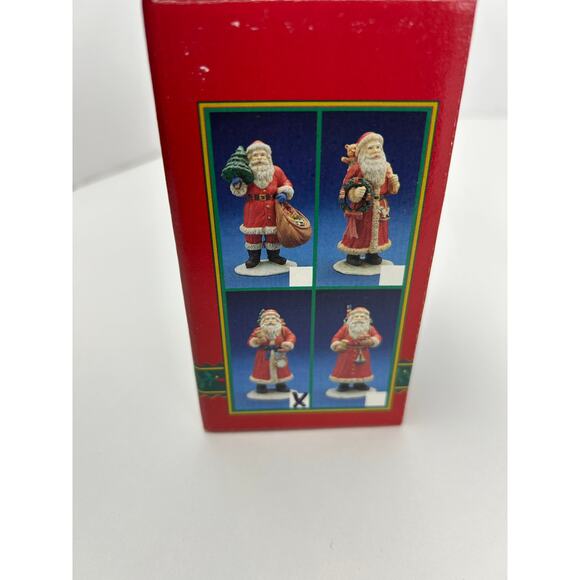 Christmas Traditions 4" Ceramic Santa Figurine Red Coat Hand Painted w Box - Picture 10 of 10